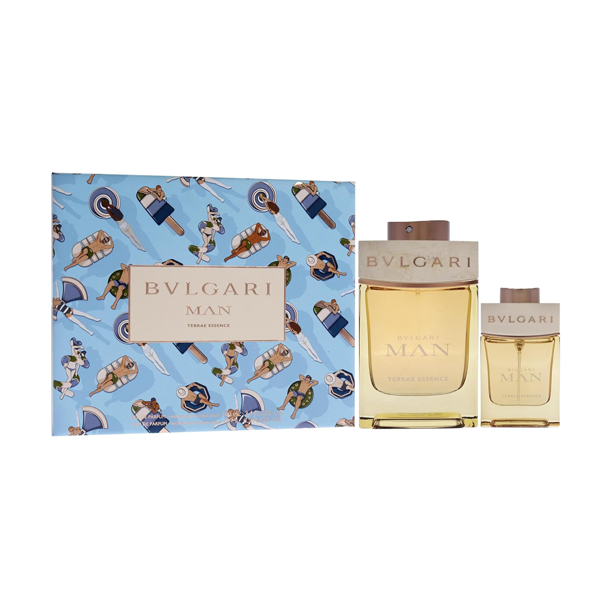 Парфумований набір чоловічий Bvlgari Man Terrae Essence Set (парфумована вода, 100 мл + парфумована вода, 15 мл)